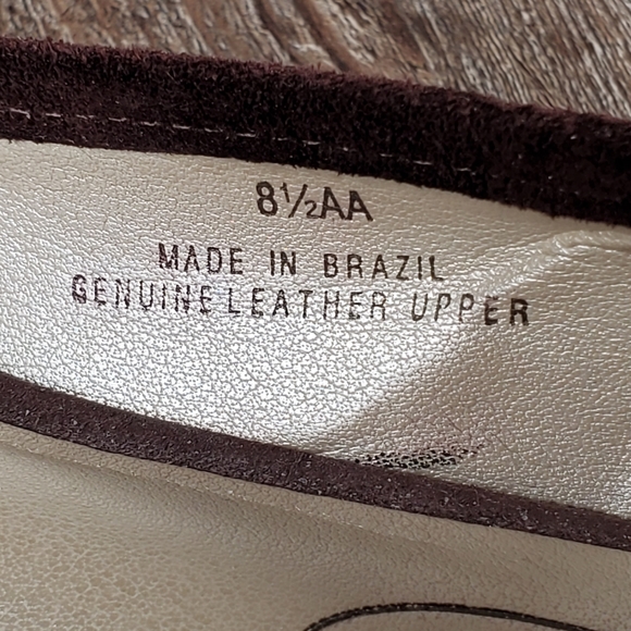 Talbots Women's Size 8.5 AA Dark Brown Suede Leather Horsebit Loafers Shoes - Picture 12 of 12